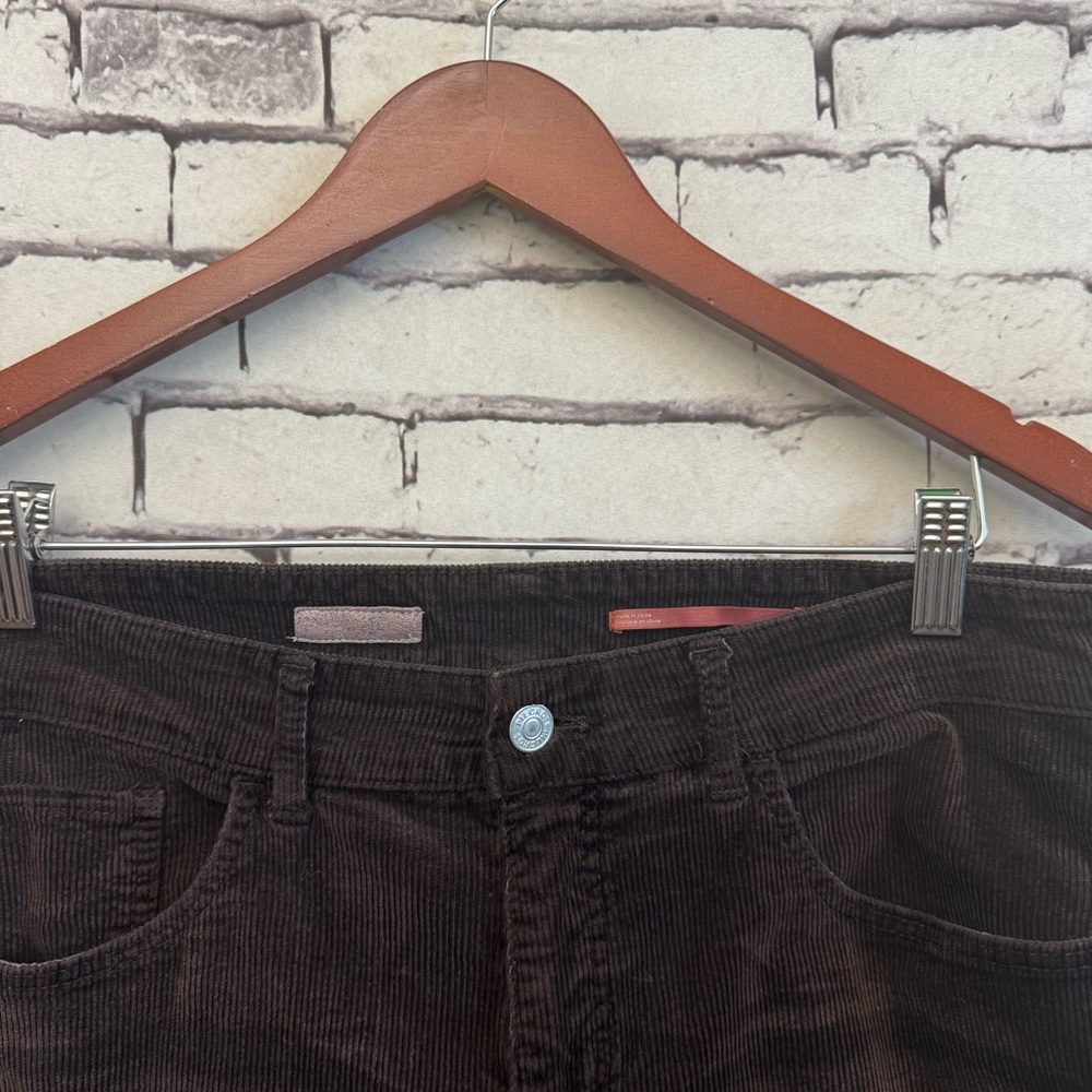 Anthropologie The Yaya Mid-Rise Corduroy Crop Flare Jeans by Pilcro SZ 31 - Picture 5 of 11